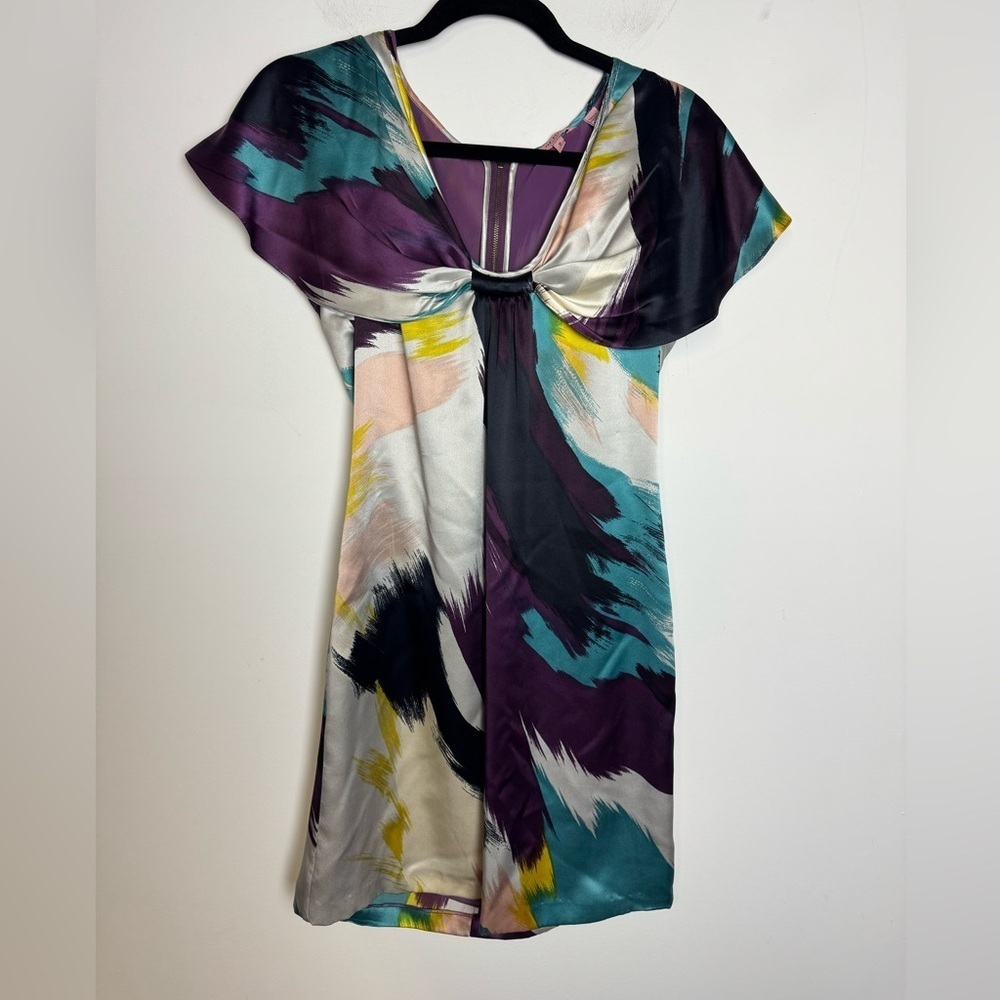 Ted Baker Silk Abstract Women's Dress Medium